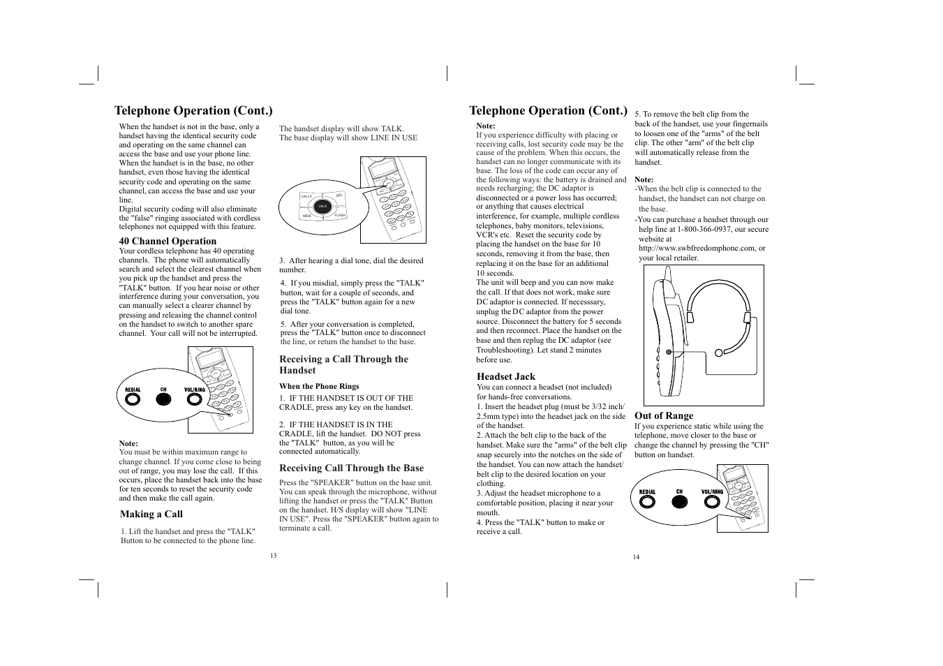 Ch red ial vol /rin g, Oper call s del talk mem flas h, Pqrs | Wxyz | Southwestern Bell GH3060 User Manual | Page 8 / 20