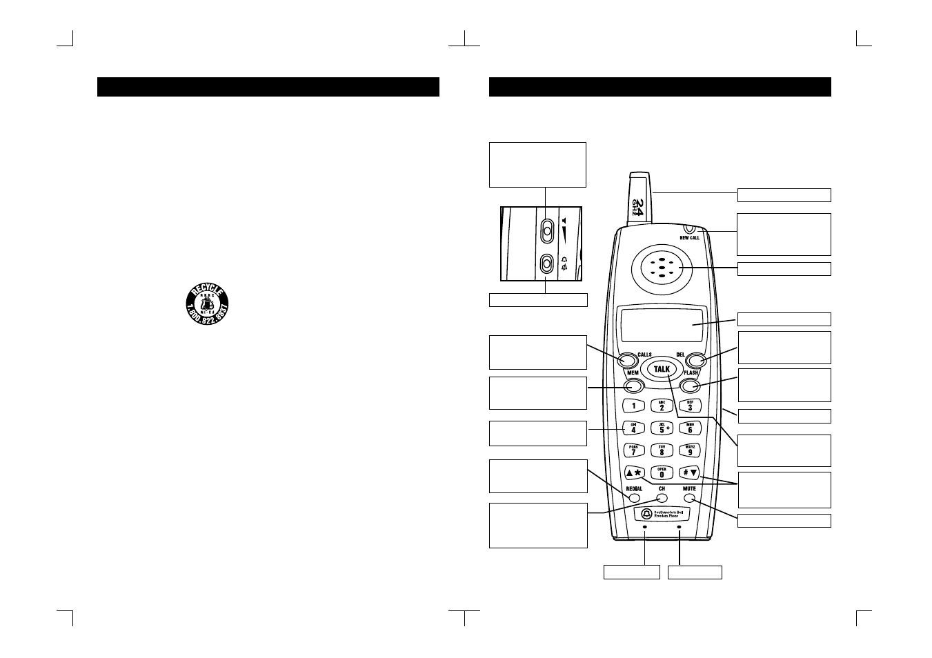 Save these instructions, Name of controls and indications | Southwestern Bell GH3010S User Manual | Page 3 / 14