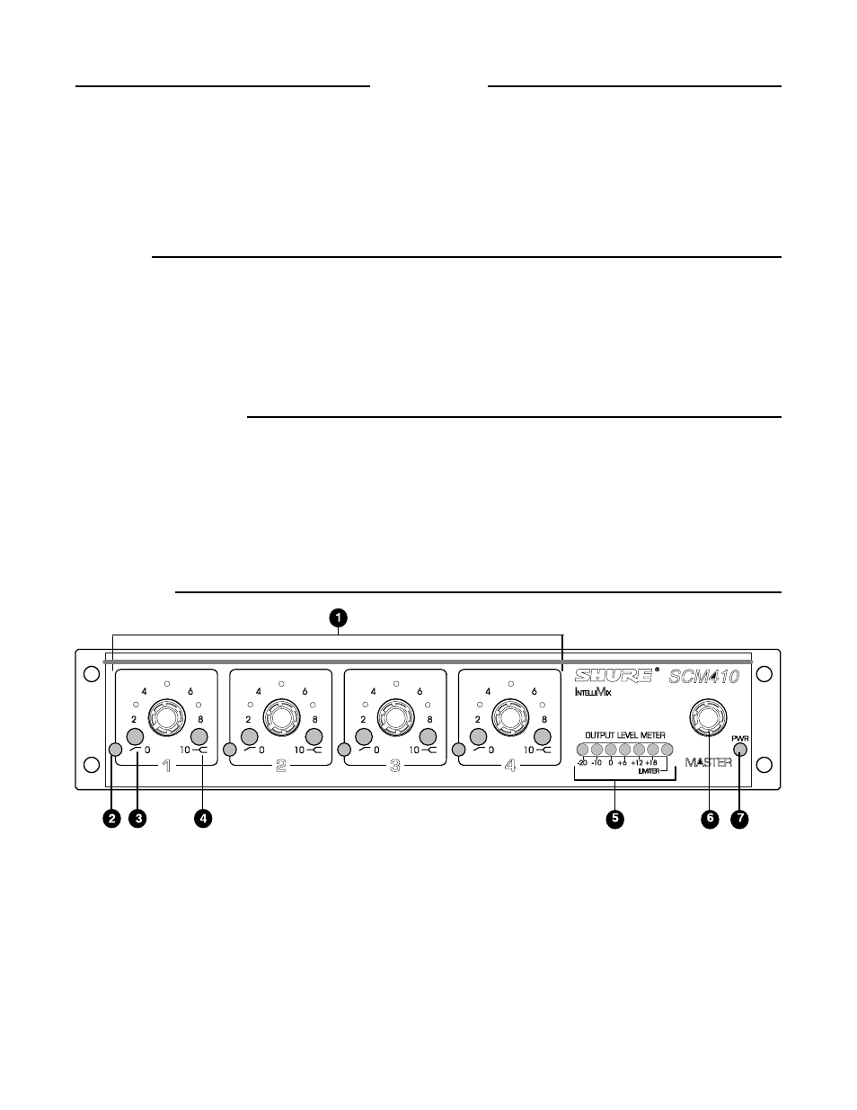 Description | Shure SCM410E User Manual | Page 3 / 18