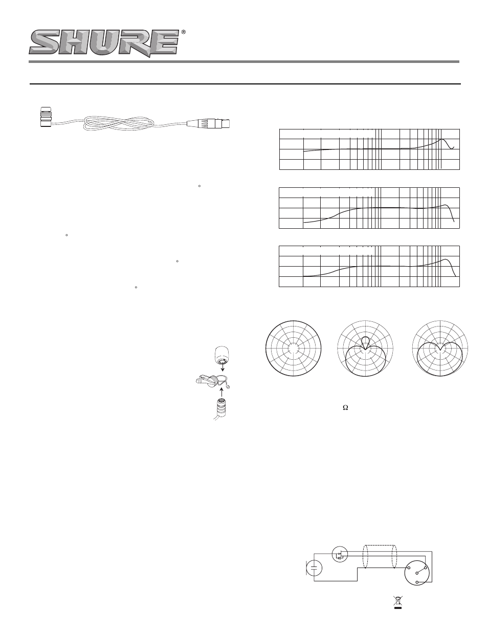 Shure WL184 User Manual | 2 pages