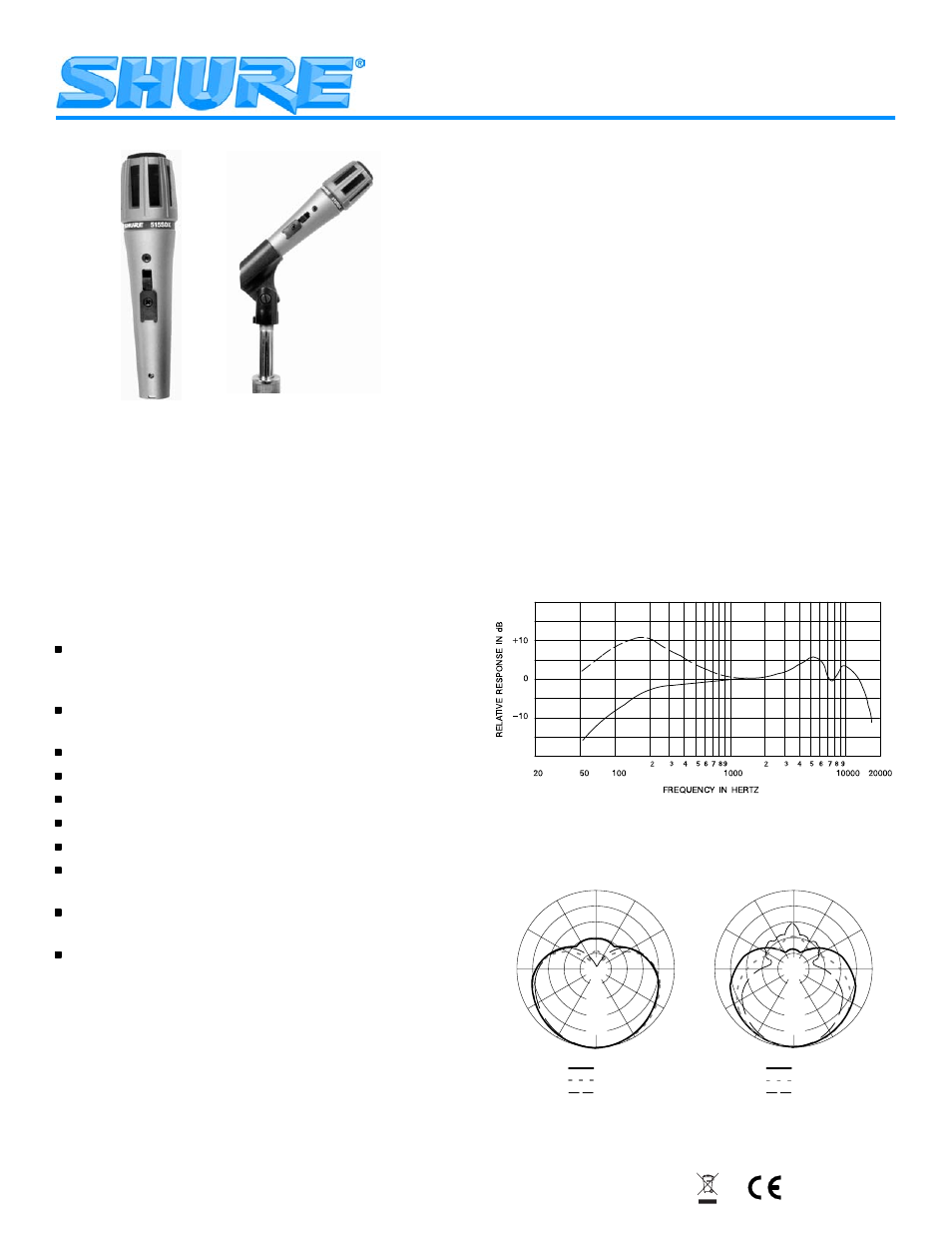 Shure 515SDX User Manual | 11 pages