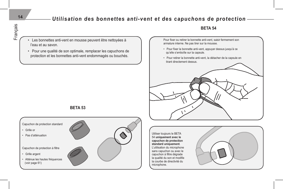 Français | Shure 53 User Manual | Page 16 / 66