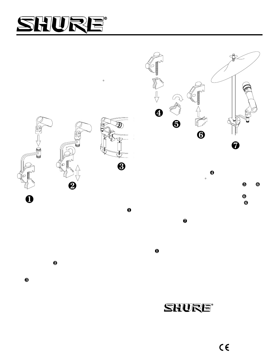 Shure A56d User Manual | 1 page