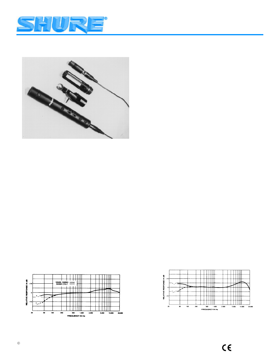 Shure WM98 User Manual | 6 pages