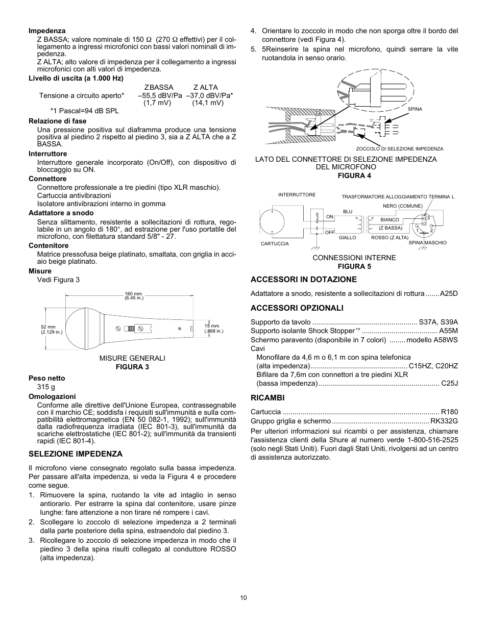 Shure 588SDX User Manual | Page 10 / 12