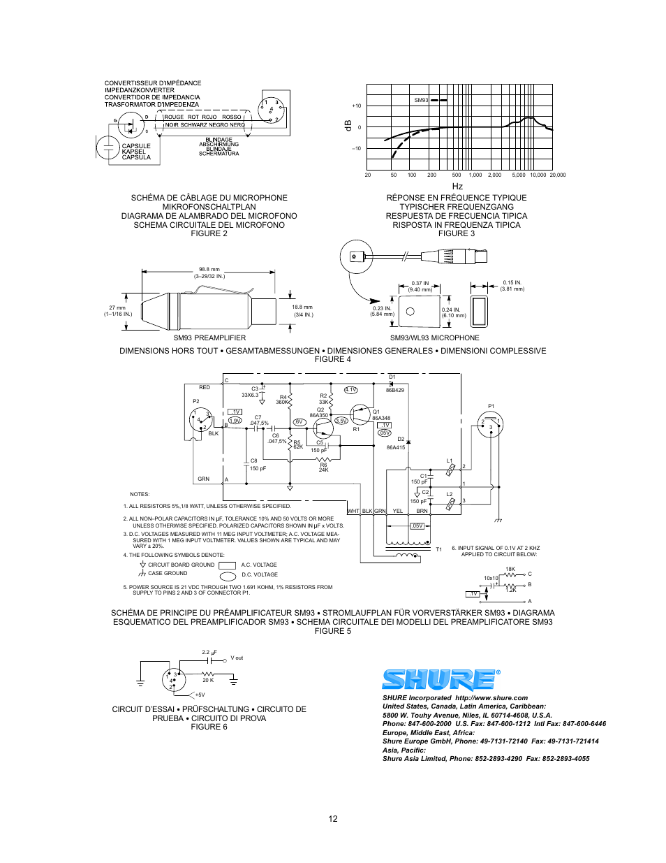 Shure WL93 User Manual | Page 6 / 6