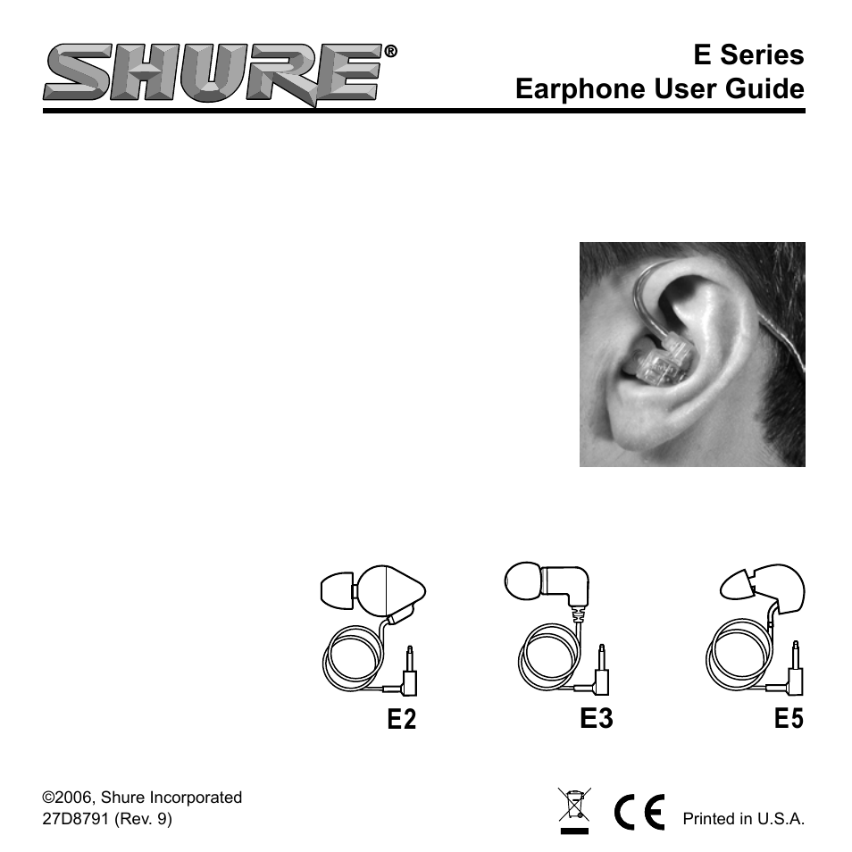 Shure E2 User Manual | 14 pages