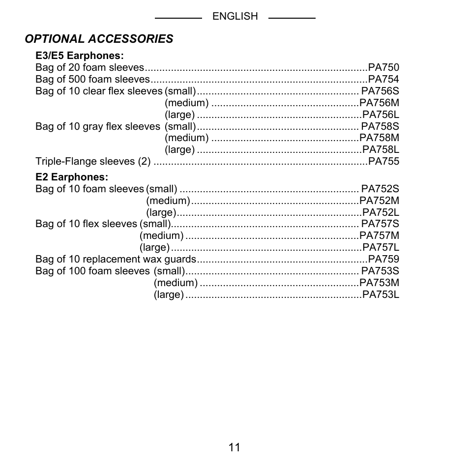 Shure E2 User Manual | Page 12 / 14