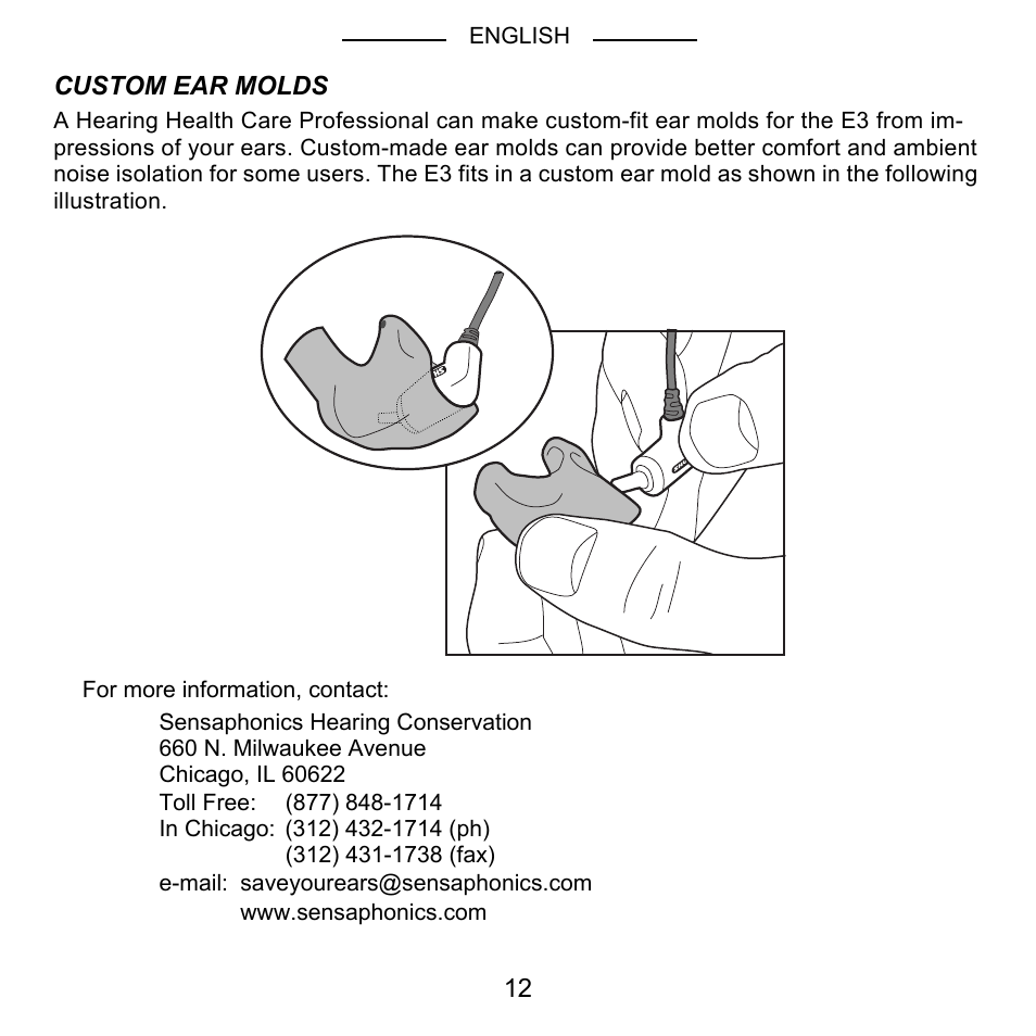 Shure E2 User Manual | Page 13 / 14