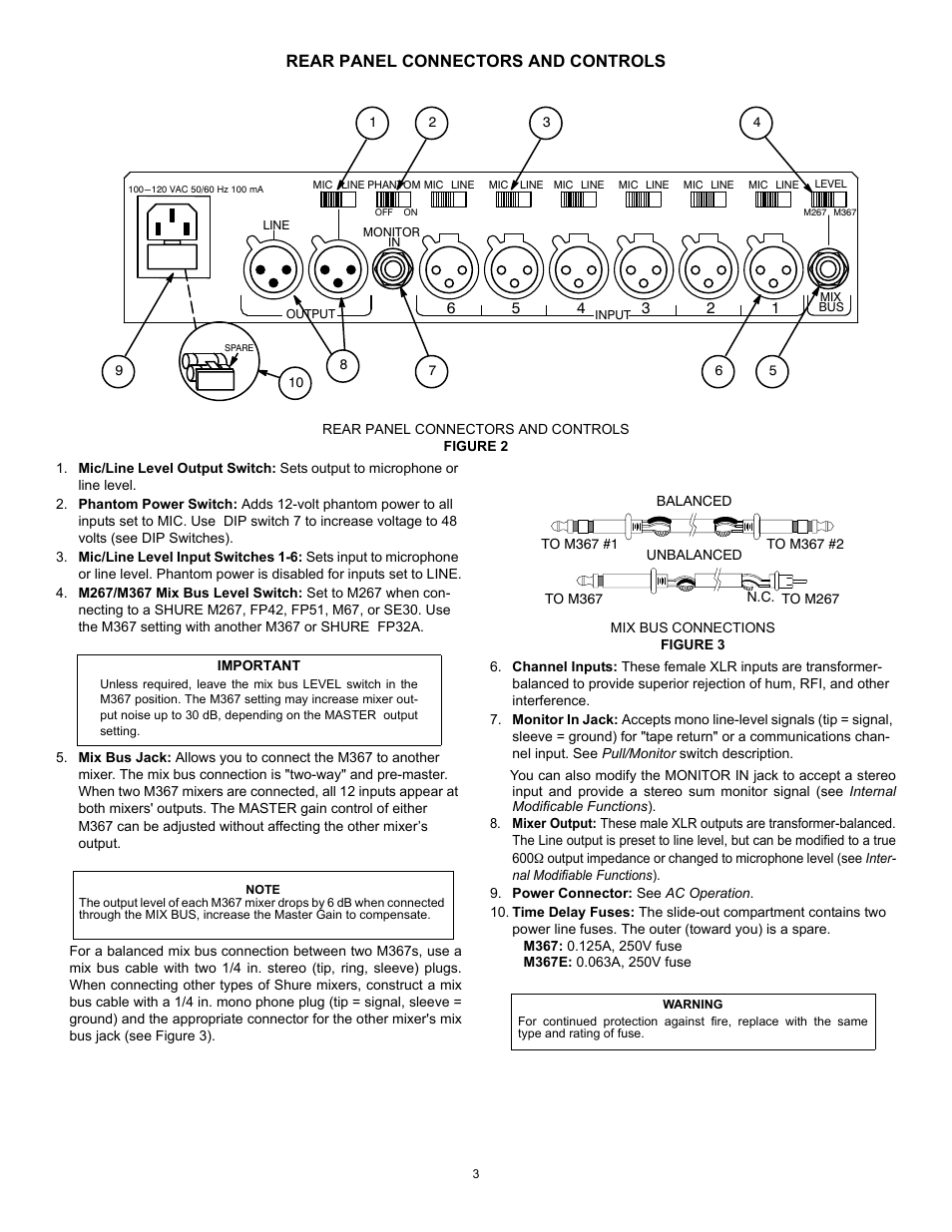 Shure M367 User Manual | Page 3 / 11