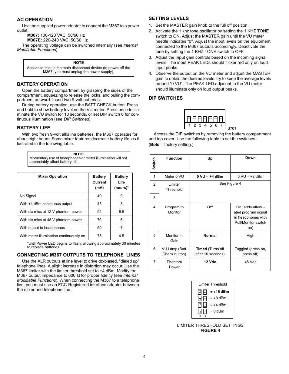 Shure M367 User Manual | Page 4 / 11