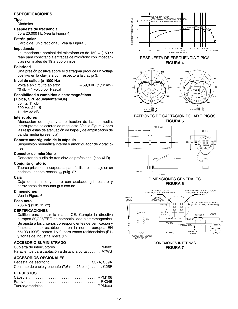 Shure SM7B User Manual | Page 12 / 16