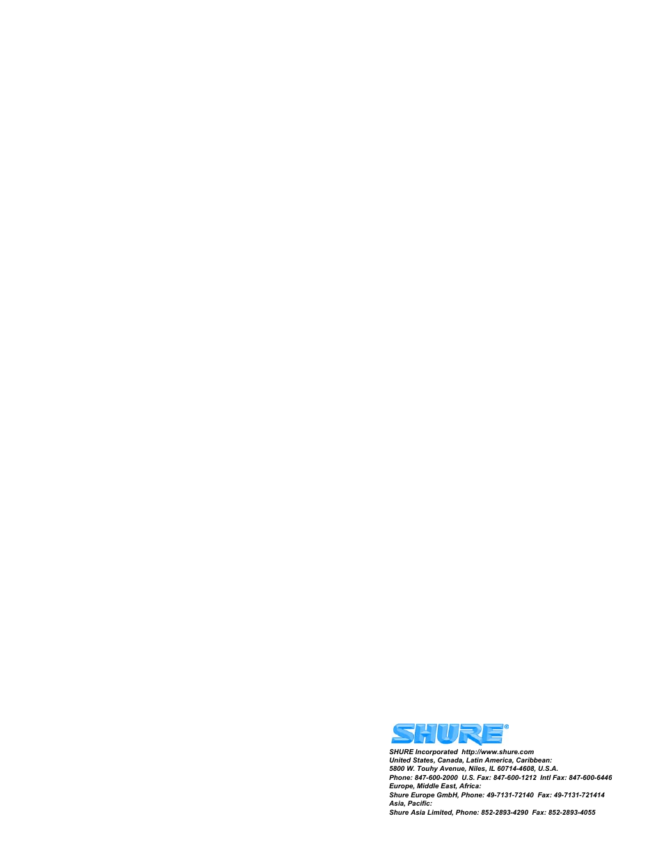 Shure SM7B User Manual | Page 16 / 16