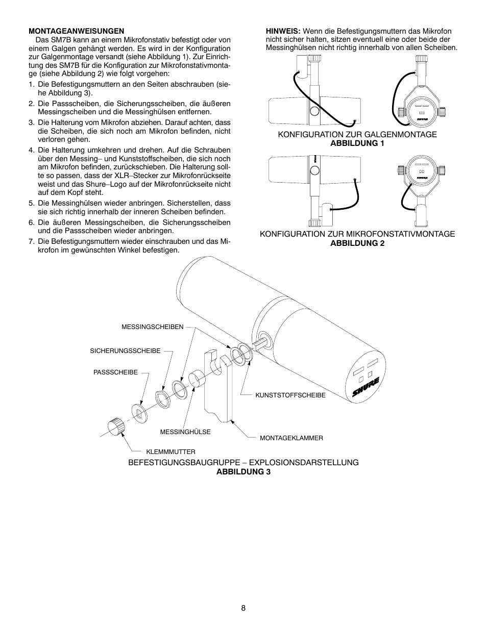 Shure SM7B User Manual | Page 8 / 16