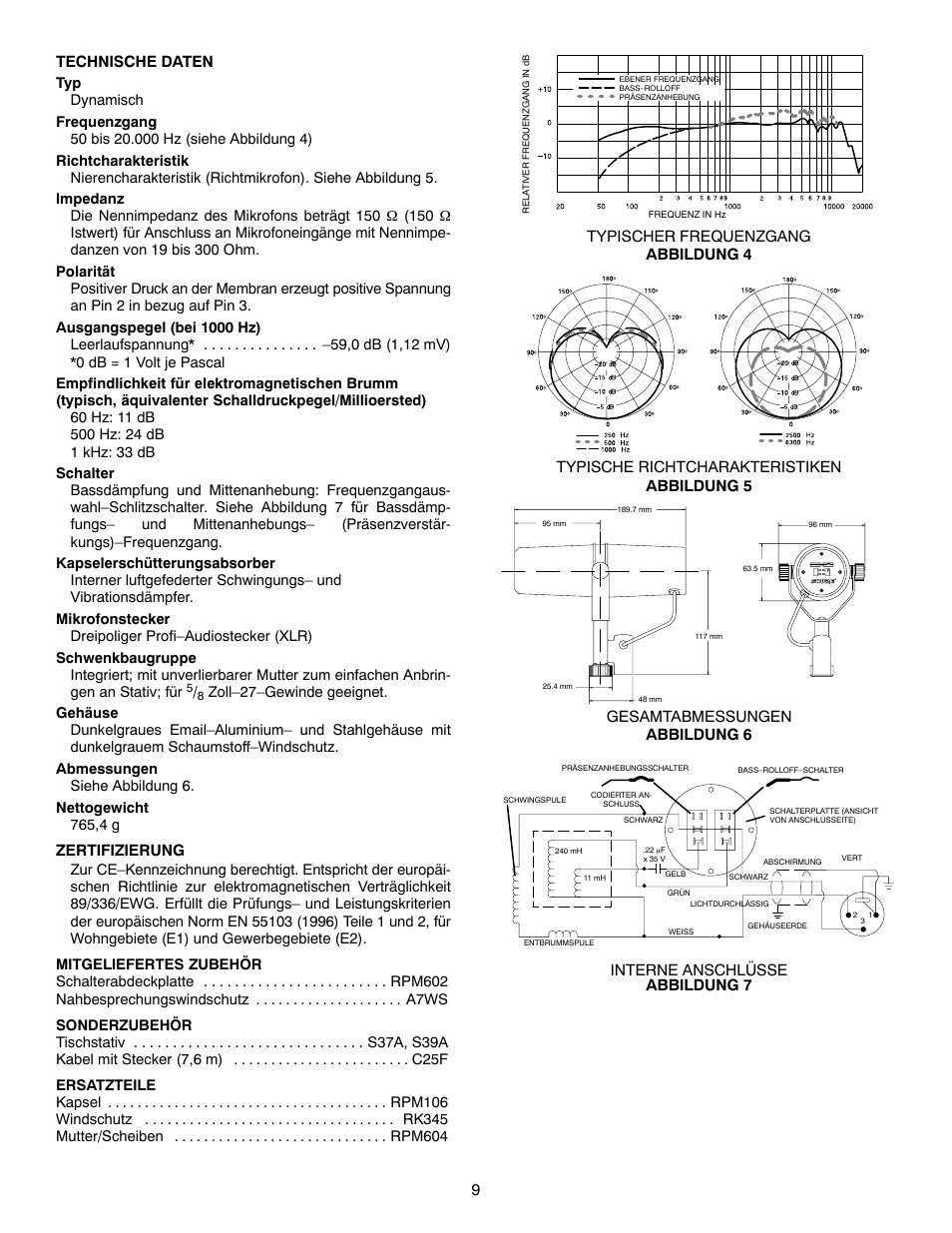 Shure SM7B User Manual | Page 9 / 16