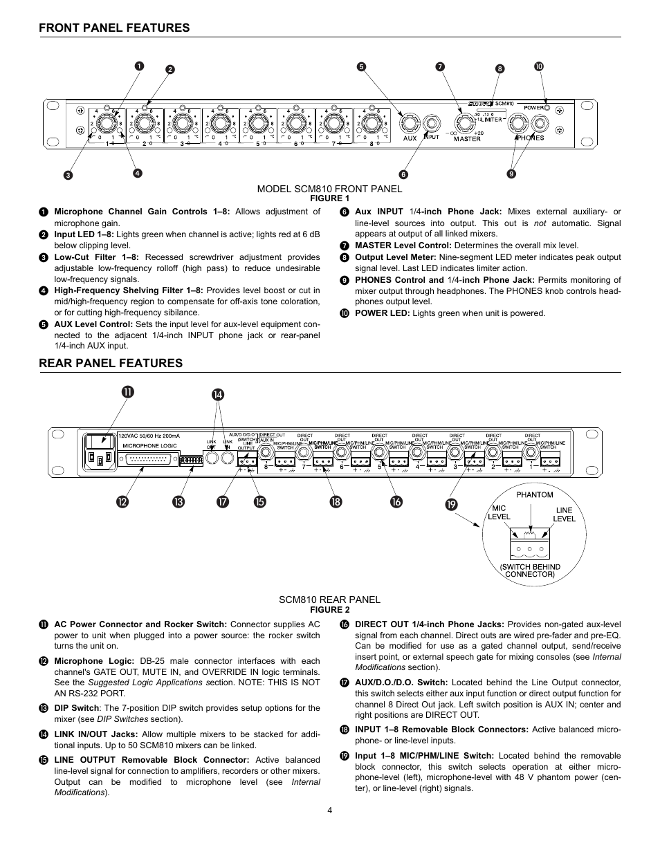 Shure SCM810 User Manual | Page 4 / 17