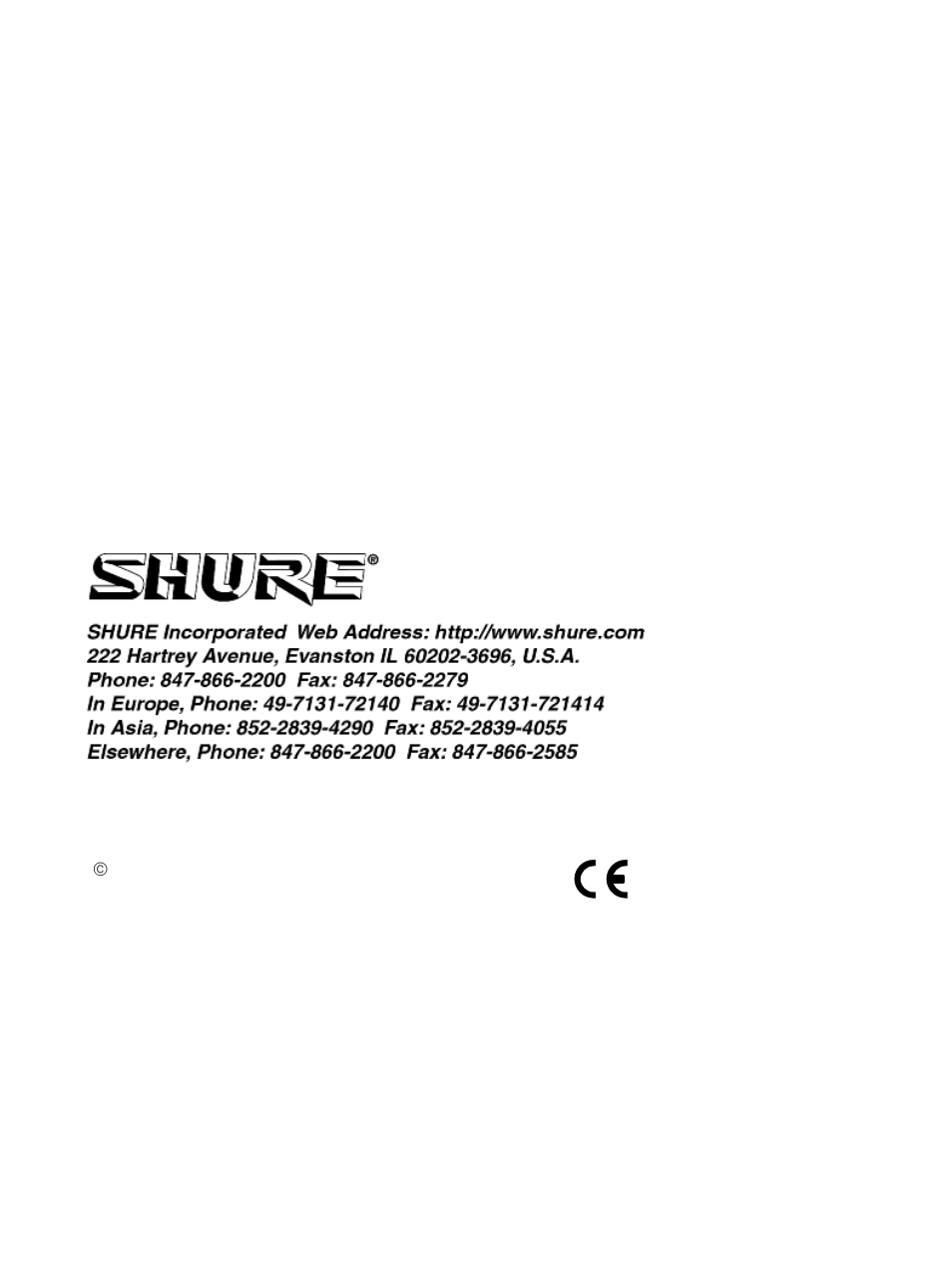 Shure KSM109 User Manual | Page 9 / 9