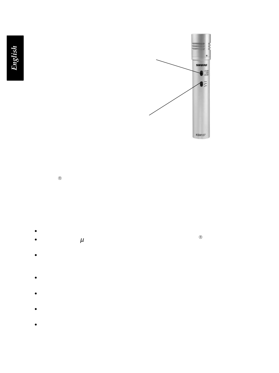 Figure 1. ksm137 | Shure KSM137 User Manual | Page 3 / 10