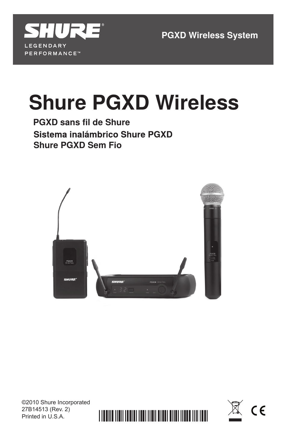 Shure PGXD User Manual | 18 pages