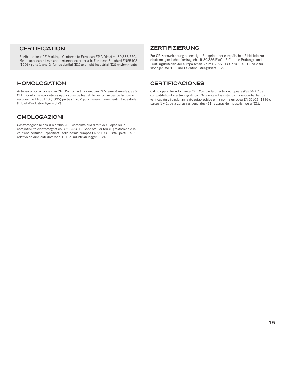 Shure LEGENDARY PERFORMANCE SM57 User Manual | Page 14 / 15