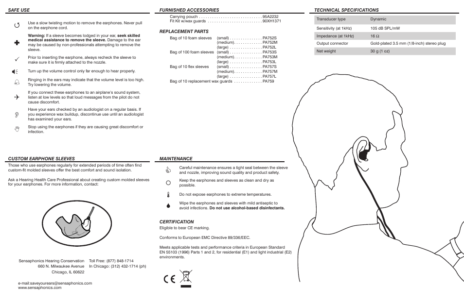 Shure E2g User Manual | Page 2 / 2