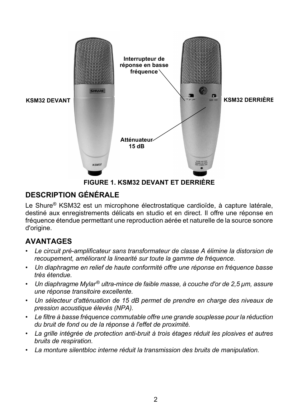 Shure KSM32 User Manual | Page 11 / 51