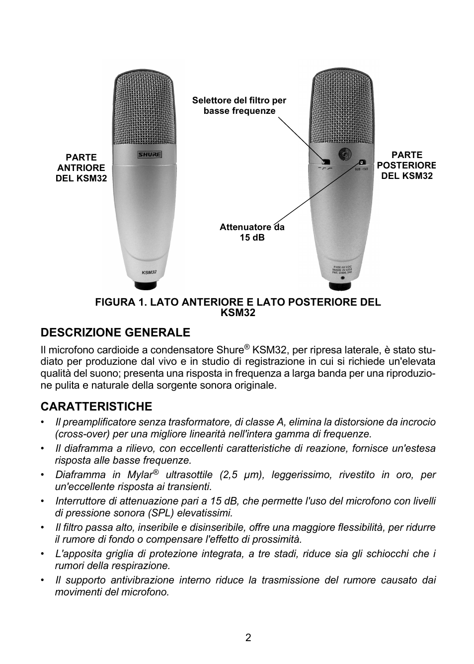 Shure KSM32 User Manual | Page 35 / 51