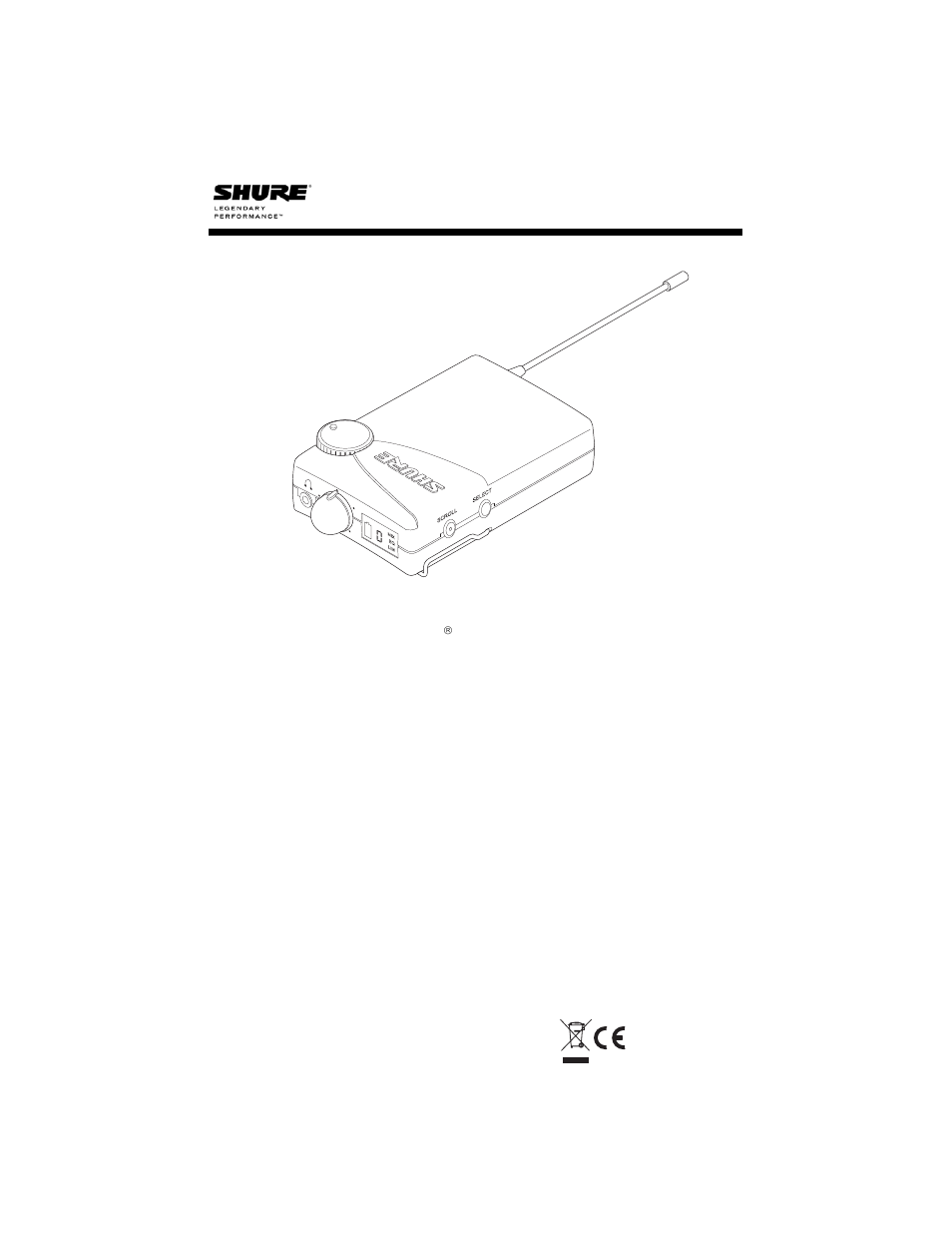 Shure P4R User Manual | 11 pages