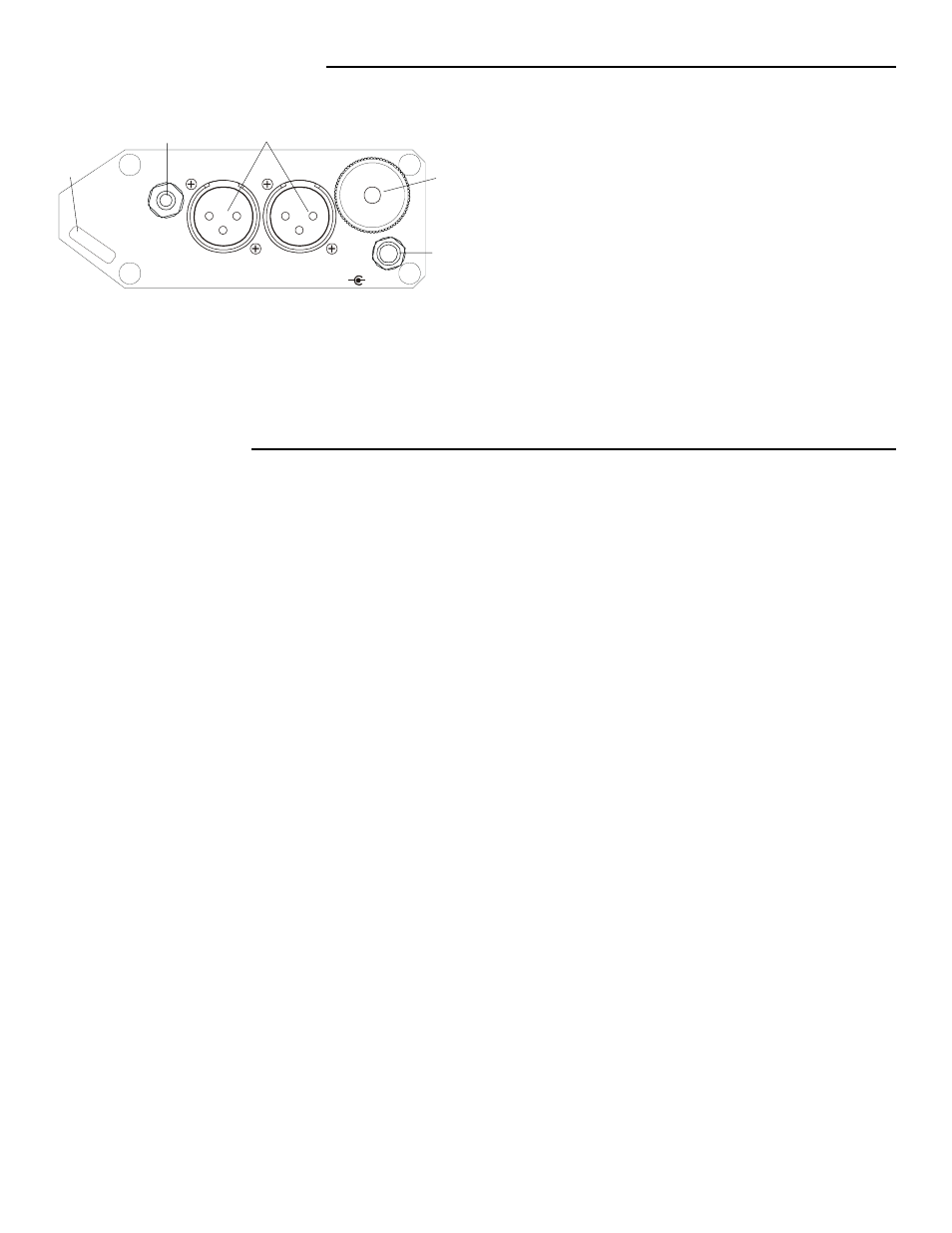 Output panel connectors | Shure FP24 User Manual | Page 4 / 6