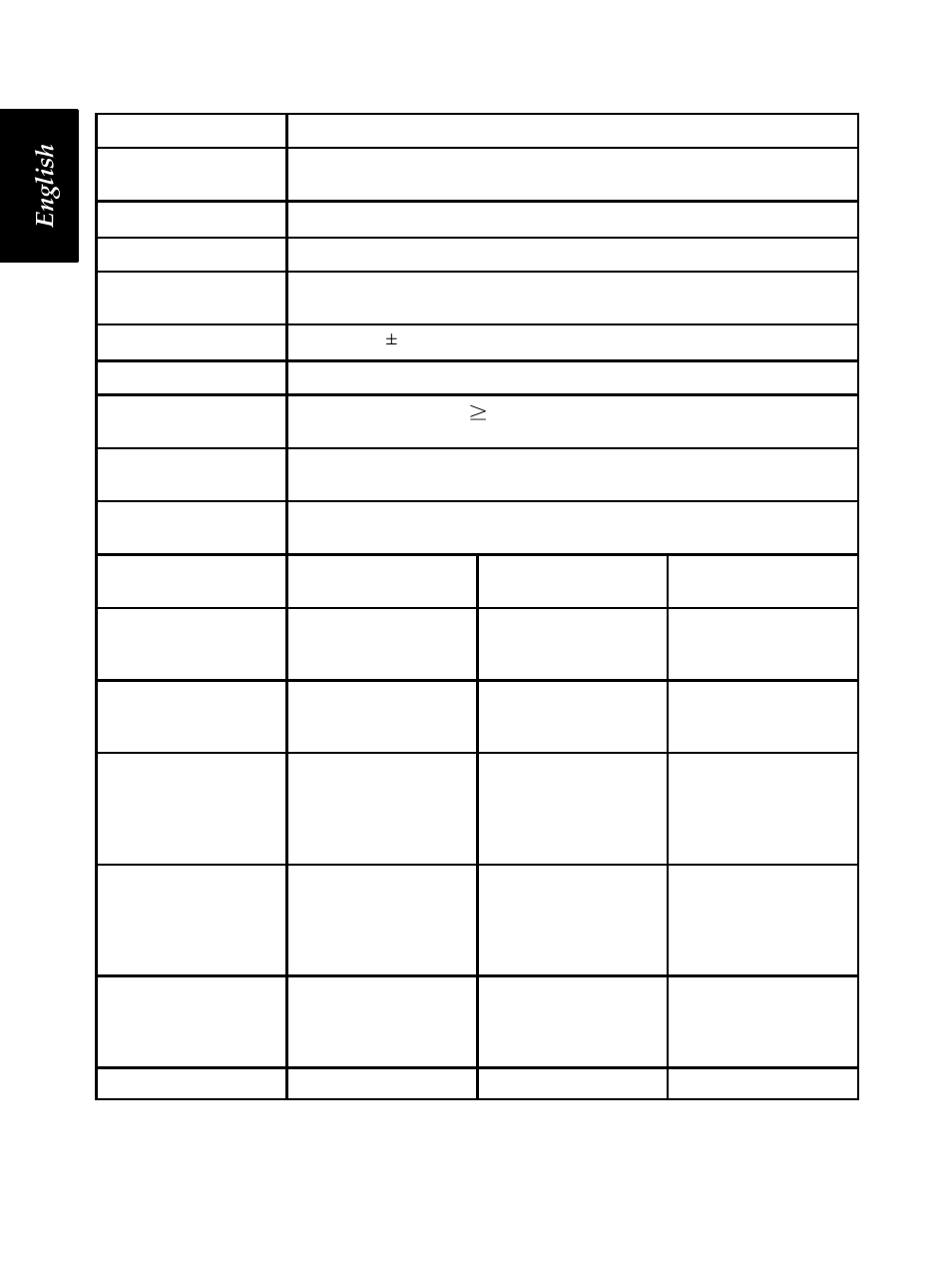 6english, Specifications | Shure KSM44 User Manual | Page 8 / 12