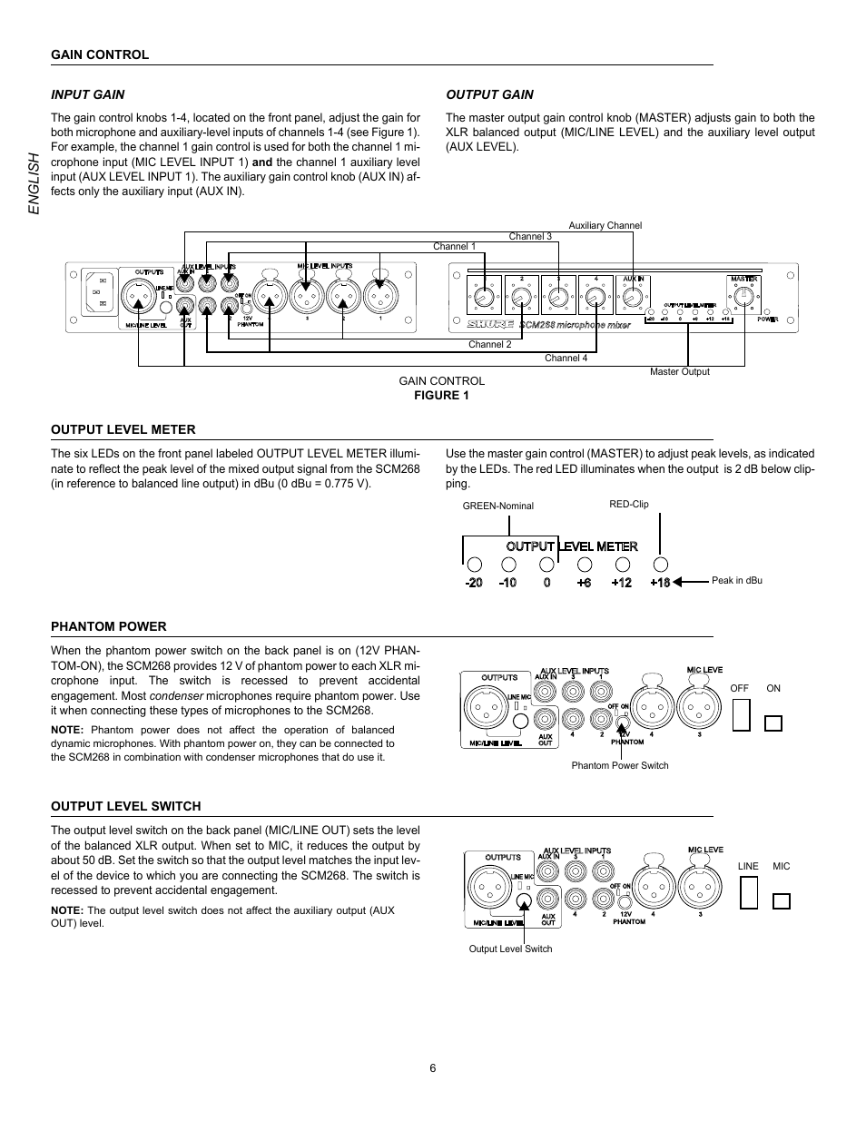 Shure SCM268E User Manual | Page 6 / 11