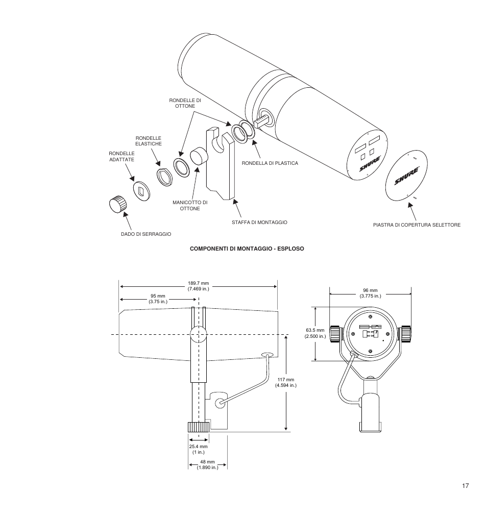 Shure LEGENDARY PERFORMANCE SM7B User Manual | Page 17 / 24