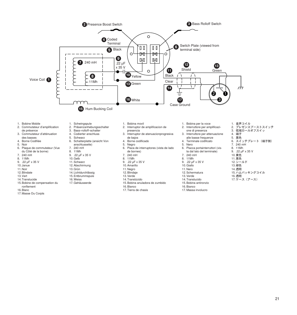 Shure LEGENDARY PERFORMANCE SM7B User Manual | Page 21 / 24