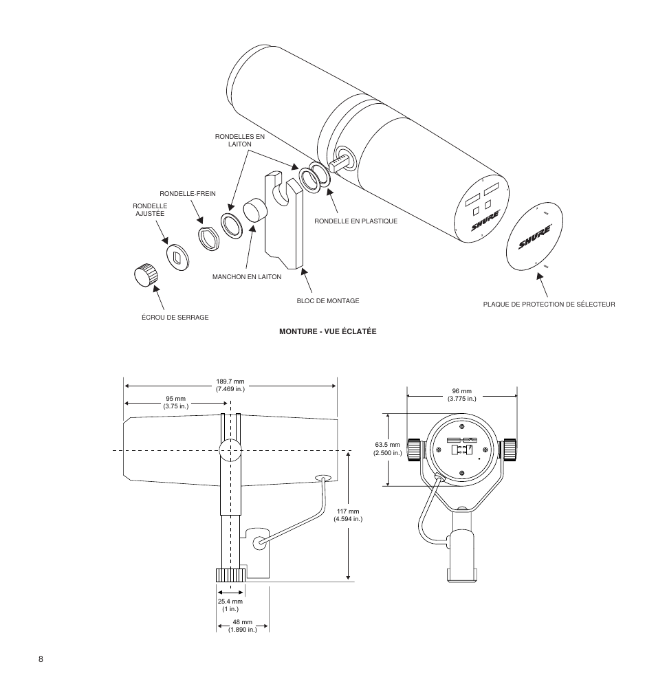 Shure LEGENDARY PERFORMANCE SM7B User Manual | Page 8 / 24