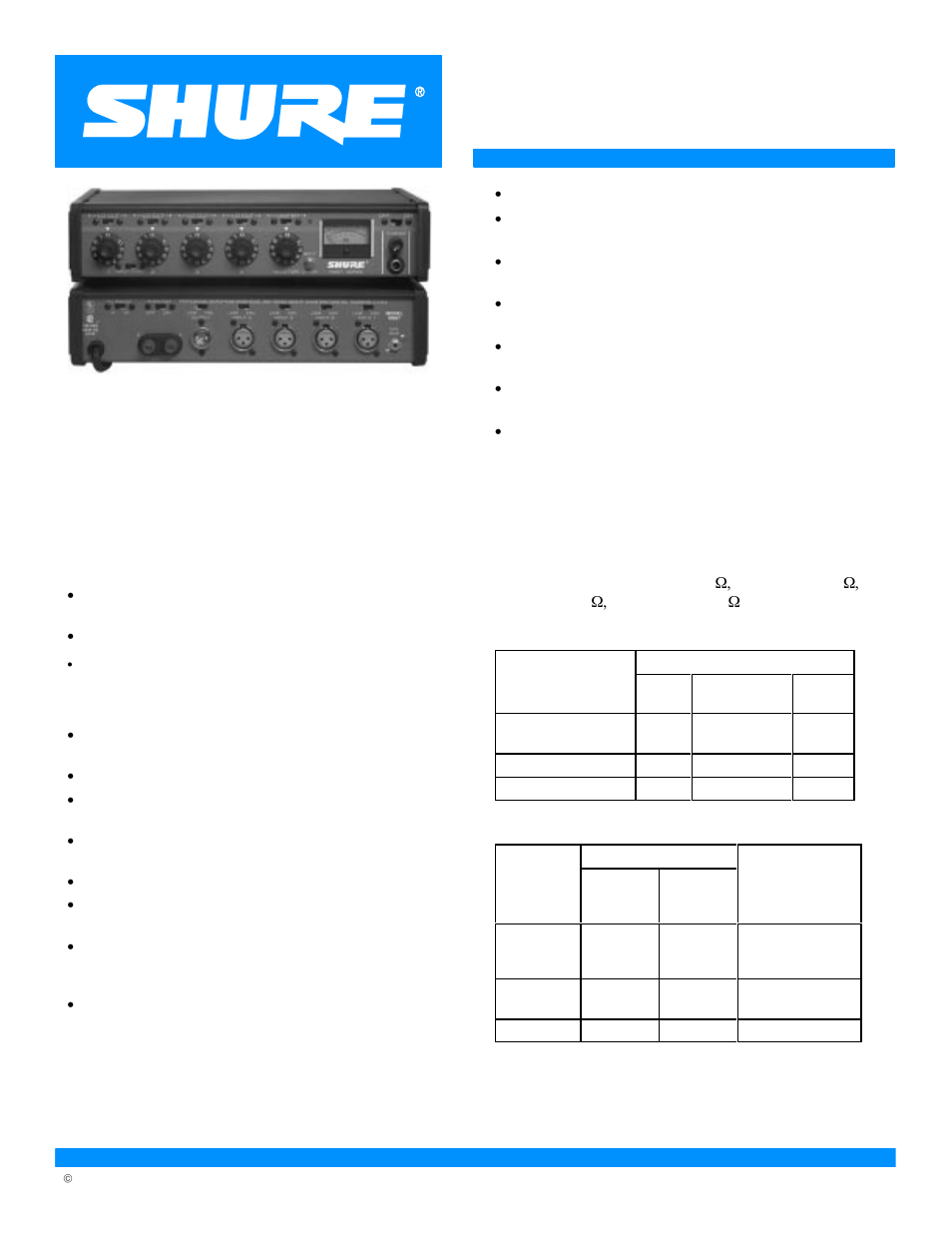 Shure M267 User Manual | 8 pages