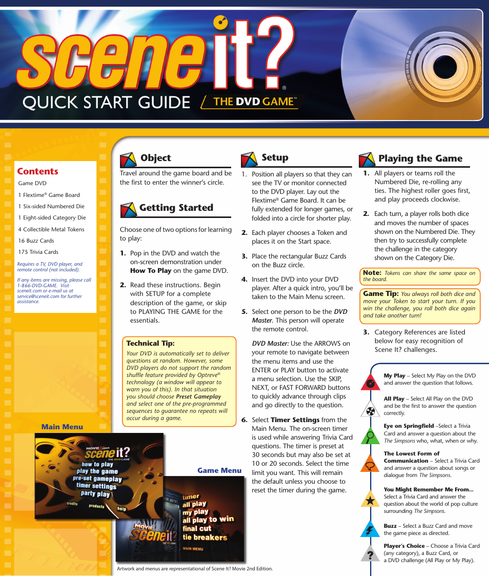 Screenlife Scene It? Simpsons User Manual | 2 pages