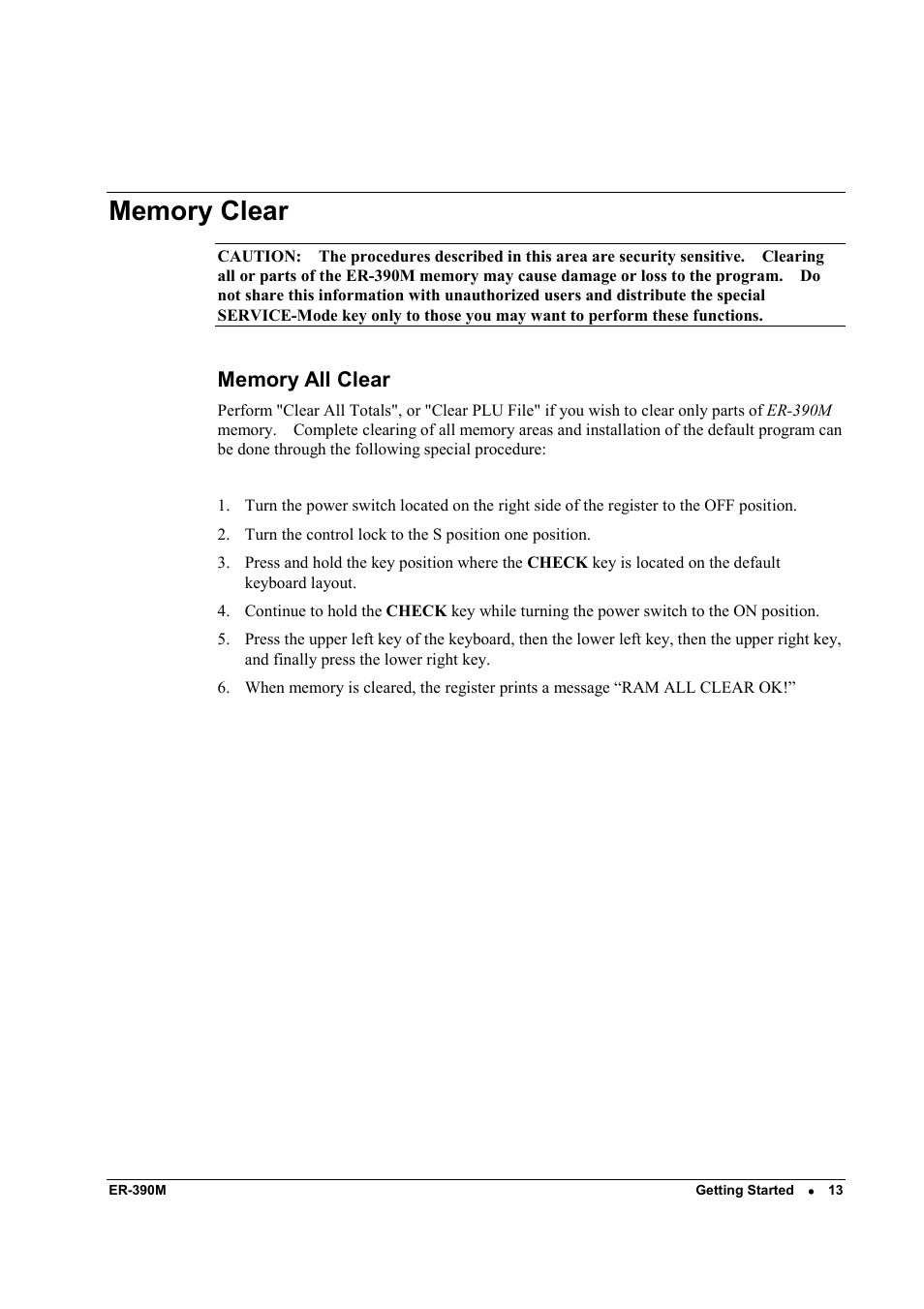 Sam4s ER-390M User Manual | Page 21 / 187