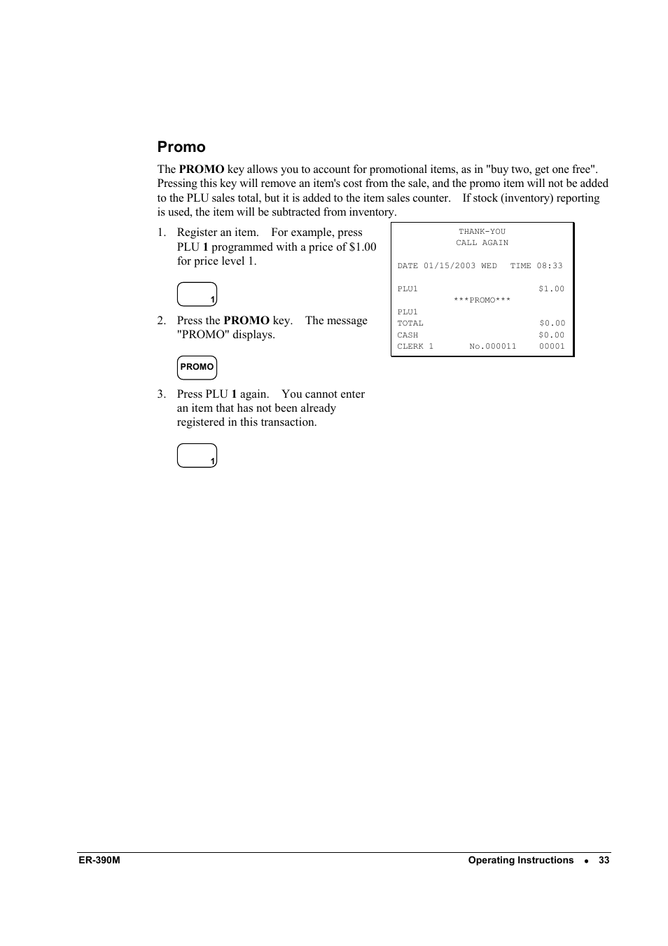 Promo | Sam4s ER-390M User Manual | Page 41 / 187