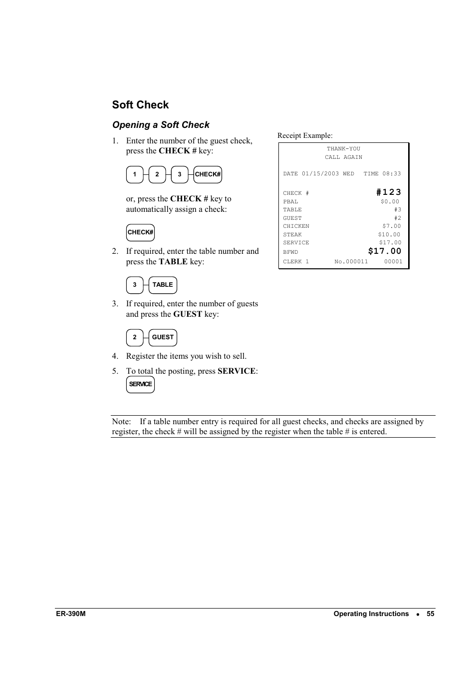 Soft check | Sam4s ER-390M User Manual | Page 63 / 187