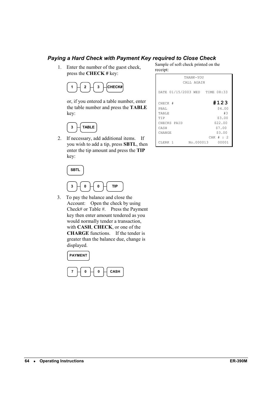 Sam4s ER-390M User Manual | Page 72 / 187