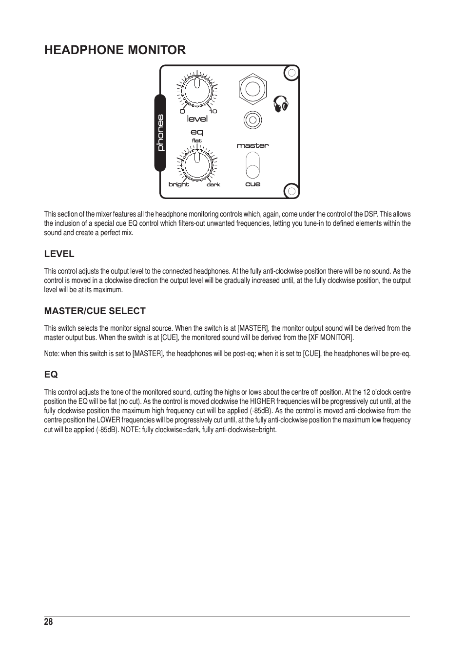 Headphone monitor | SoundCraft UREI 1601S User Manual | Page 28 / 44