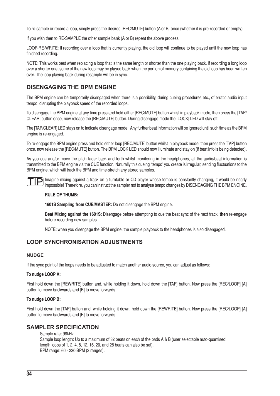 SoundCraft UREI 1601S User Manual | Page 34 / 44