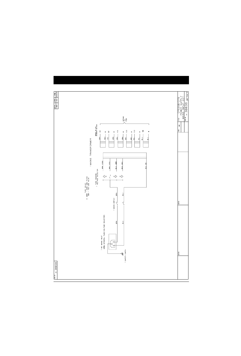 Circuit diagram (2) | SoundCraft CPS275 User Manual | Page 17 / 26