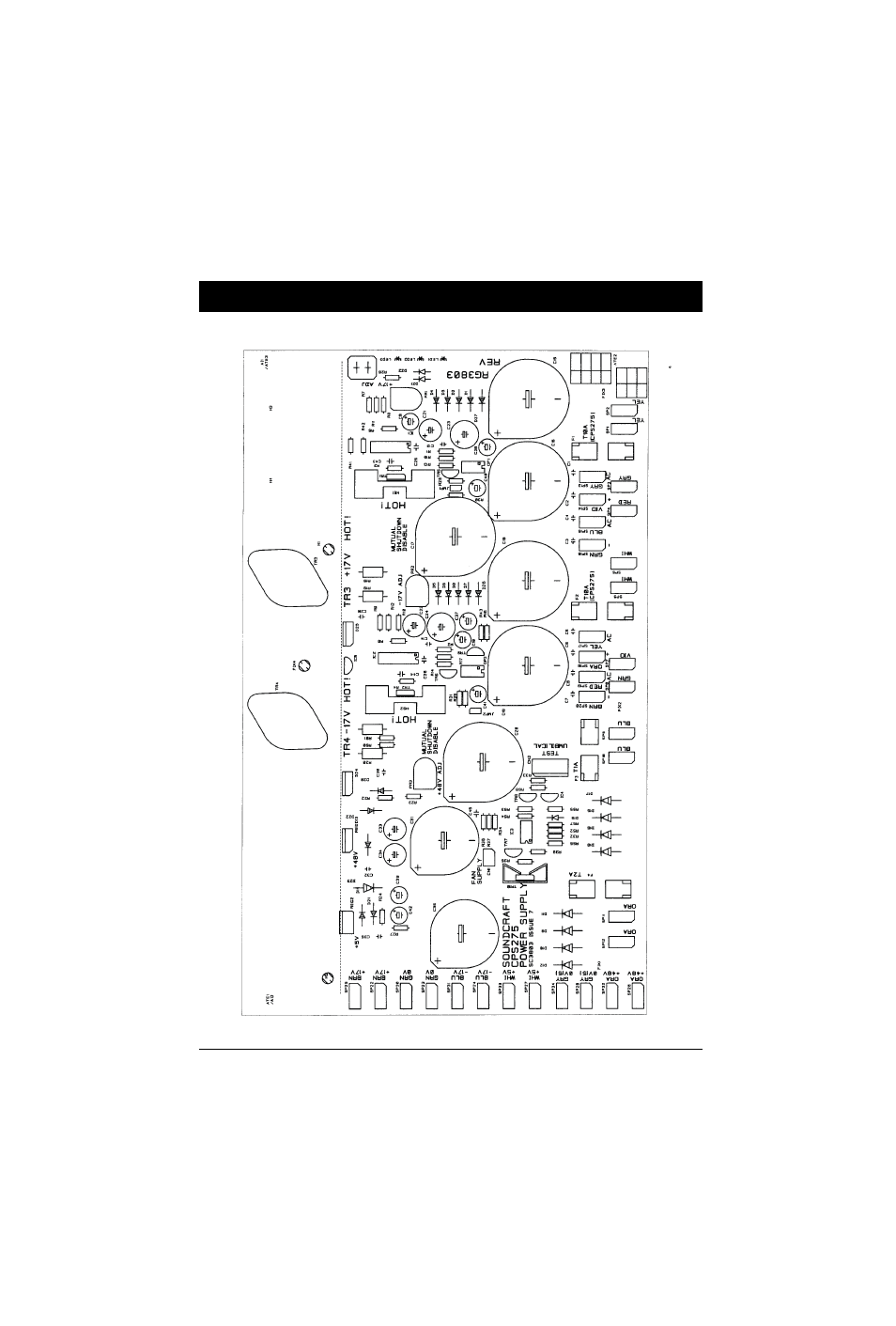 Pcb layout | SoundCraft CPS275 User Manual | Page 24 / 26