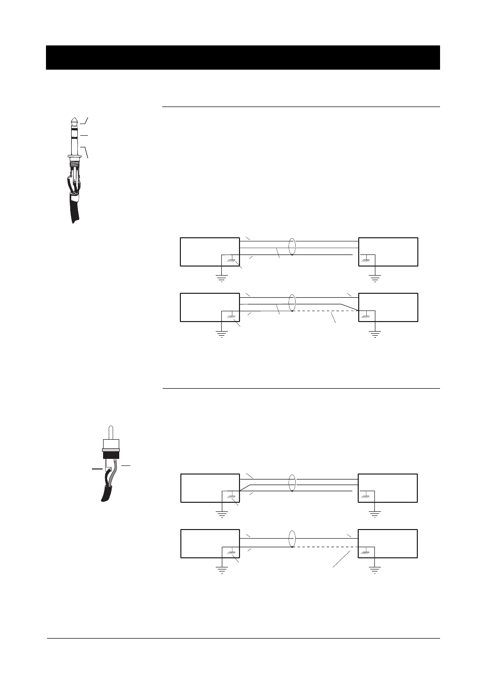 Connections, Jack sockets, Phono sockets | Signal gnd/screen, Signal + gnd impedance balanced gnd | SoundCraft D-Mix 500 User Manual | Page 19 / 36