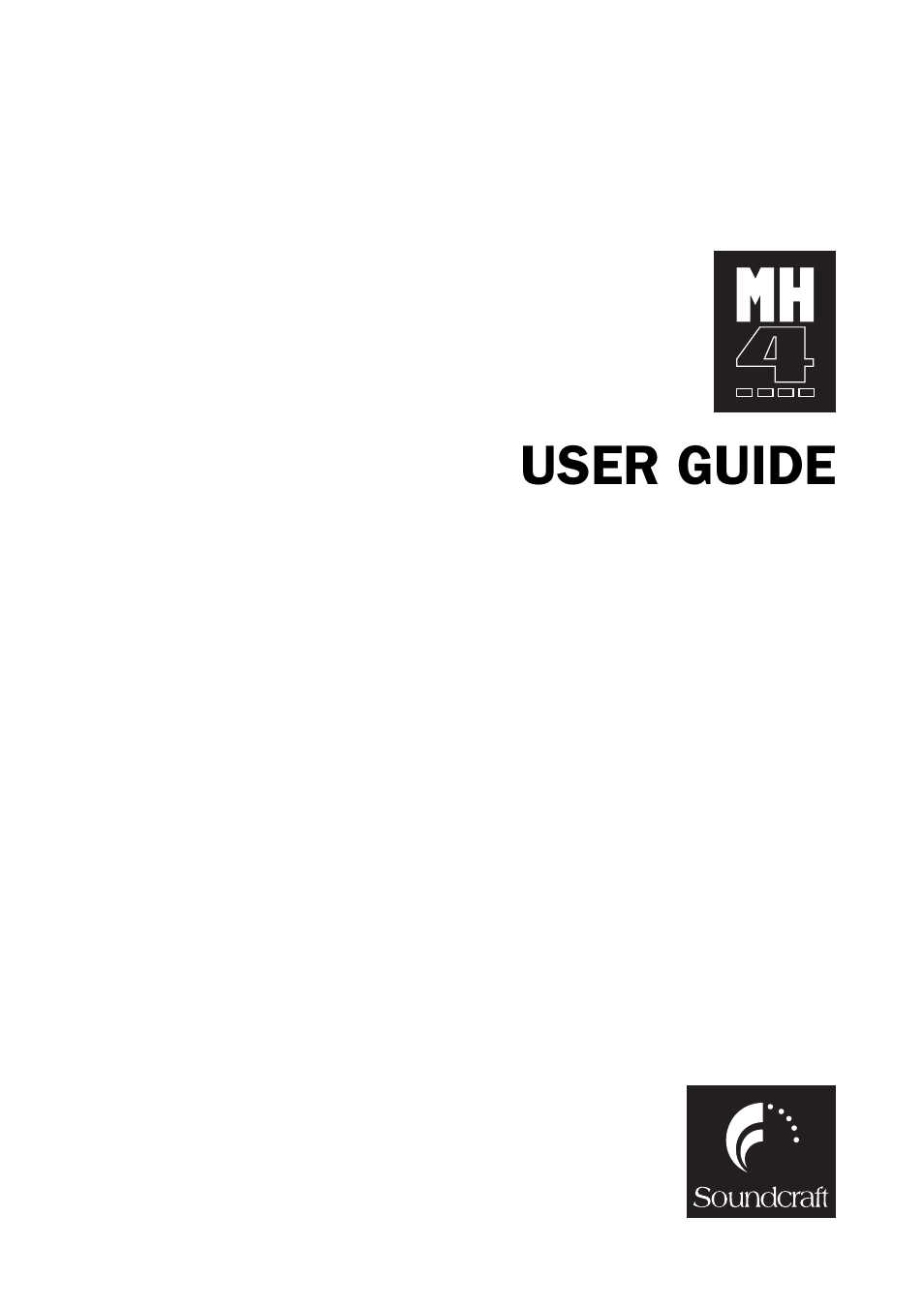 SoundCraft MH4 User Manual | 10 pages