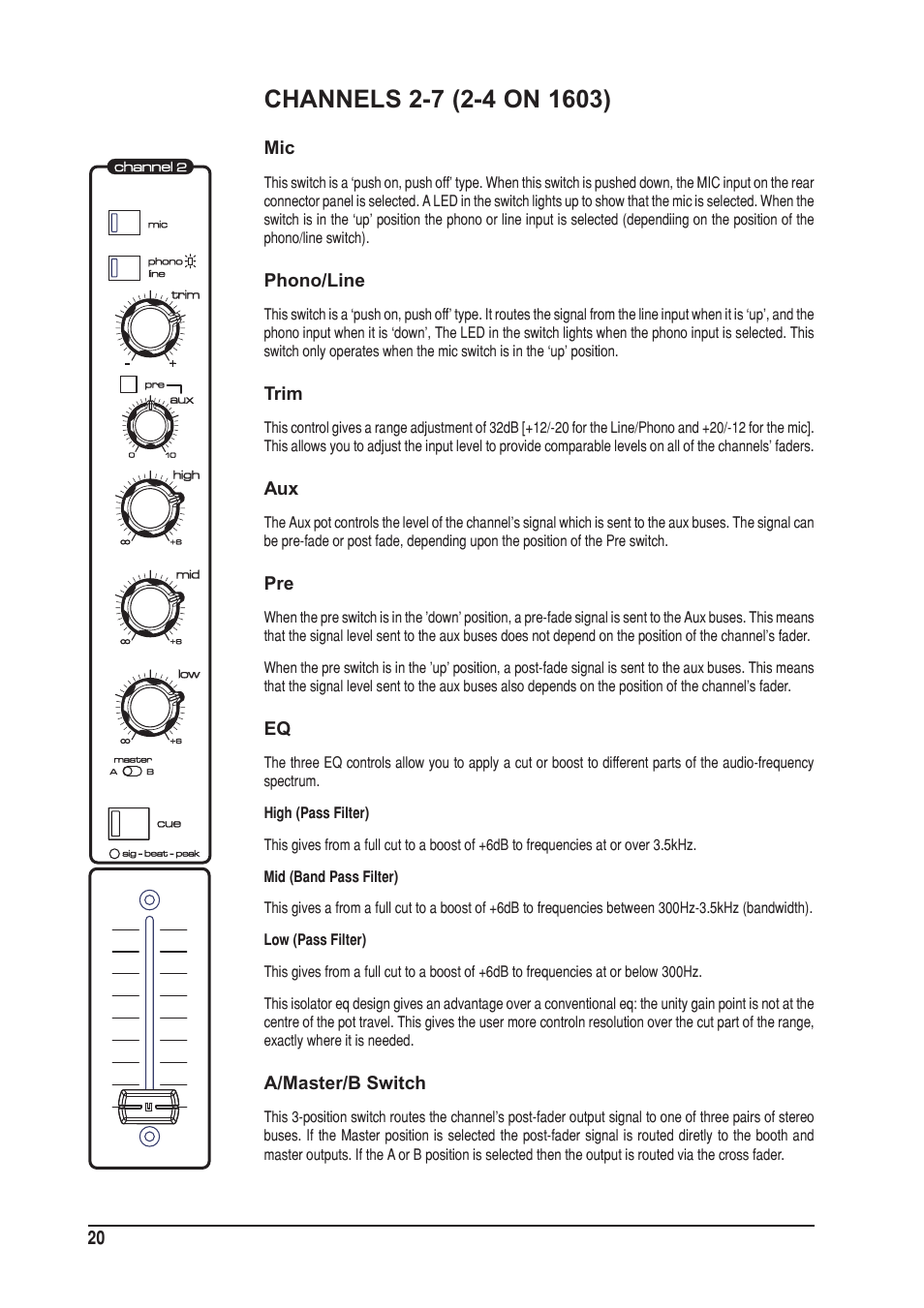 SoundCraft UREI  1603 User Manual | Page 20 / 32