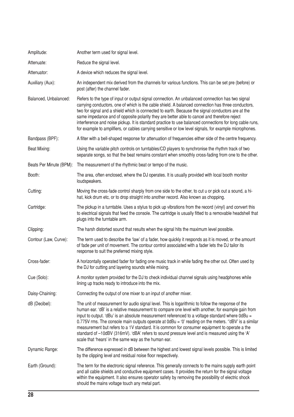 SoundCraft UREI  1603 User Manual | Page 28 / 32