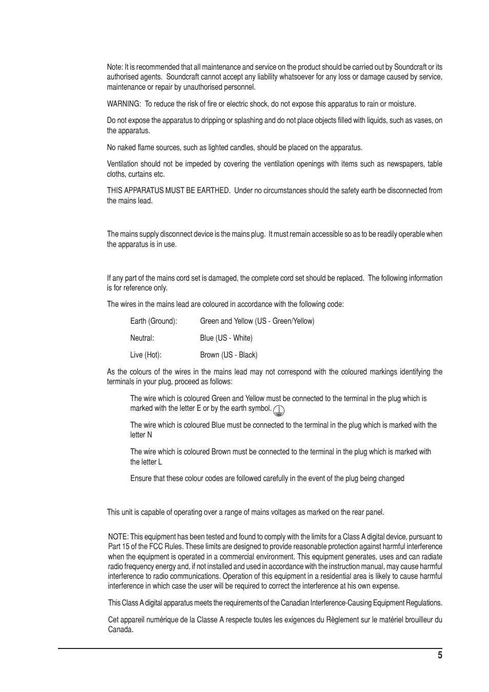 SoundCraft UREI  1603 User Manual | Page 5 / 32