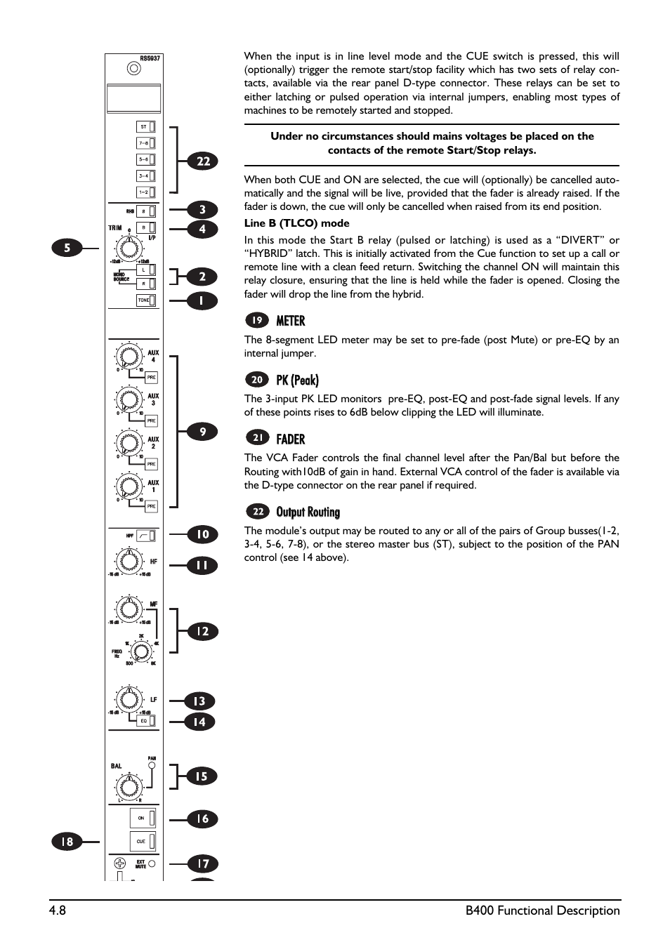 SoundCraft B400 User Manual | Page 36 / 60